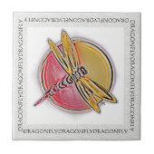 Rotes Gelb Fliese (Vorderseite)