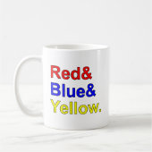 Rotes Gelb | Primärfarben Kaffeetasse (Links)