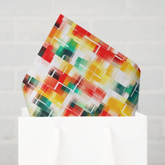 Rotes Gelb Seidenpapier (Geschenktüte)