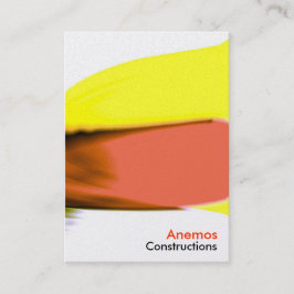 rotes Gelb Visitenkarte