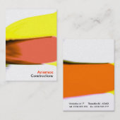 rotes Gelb Visitenkarte (Vorne/Hinten)