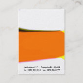rotes Gelb Visitenkarte (Rückseite)