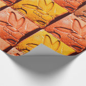 ROTES GELBES ANTIQUE ÄGYPTISCHES HONEY BIENTE GESCHENKPAPIER (Ecke)