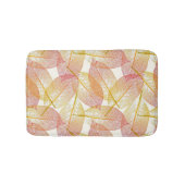 Rotes Gelbes Blätter Herbstsaison Art Pattern Badematte (Vorderseite)