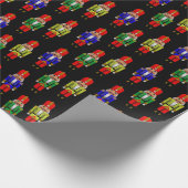 Rotes, gelbes, geflecktes Muster Geschenkpapier (Ecke)