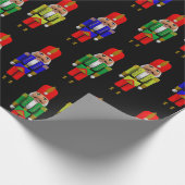 Rotes, gelbes, geflecktes Muster Geschenkpapier (Ecke)