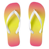 Rotes Gelbes Ombre Badesandalen (Fußbett)