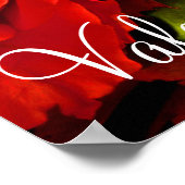 Rotes Gelbes Rose Valentine I Poster (Ecke)