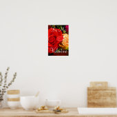 Rotes Gelbes Rose Valentine I Poster (Küche)