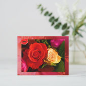 Rotes Gelbes Rot II Postkarte (Stehend Vorderseite)