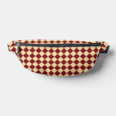 Rotes Gelbes Schachbrett Diamantmuster Bauchtasche (Ablage )
