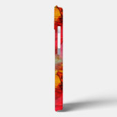 Rotes Gelbfärbungskunst Case-Mate iPhone Hülle (Rückseite / Links)