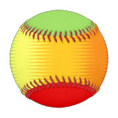 Rotes Gelbgrün Baseball (Rückseite)