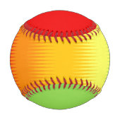 Rotes Gelbgrün Baseball (Vorderseite)