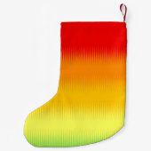 Rotes Gelbgrün Kleiner Weihnachtsstrumpf (Rückseite)