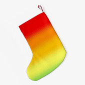 Rotes Gelbgrün Kleiner Weihnachtsstrumpf (Rückseite (Hängend))