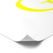 Rotes Gelbgrün Poster (Ecke)