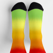 Rotes Gelbgrün Socken (Oben)