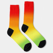 Rotes Gelbgrün Socken (Rechts)