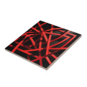 Rotes Geometrisches Abstraktes Chaos Fliese (Seite)