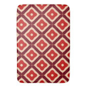 rotes geometrisches abstraktes Design Badematte (Vorderseite Vertikal)