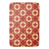 rotes geometrisches abstraktes Design Badematte (Vorderseite Vertikal)