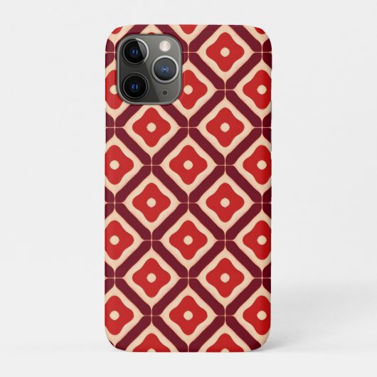rotes geometrisches abstraktes Design Case-Mate iPhone Hülle (Rückseite)