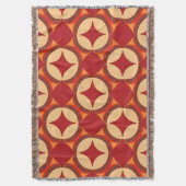 rotes geometrisches abstraktes Design Decke (Vorderseite Vertikal)