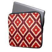 rotes geometrisches abstraktes Design Laptopschutzhülle (Vorderseite Links)