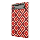 rotes geometrisches abstraktes Design Mini Klemmbrett (Gewinkelt2)