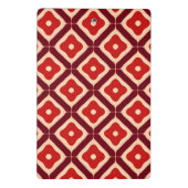 rotes geometrisches abstraktes Design Mini Klemmbrett (Rückseite)