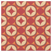 rotes geometrisches abstraktes Design Stoff (Nahaufnahme)