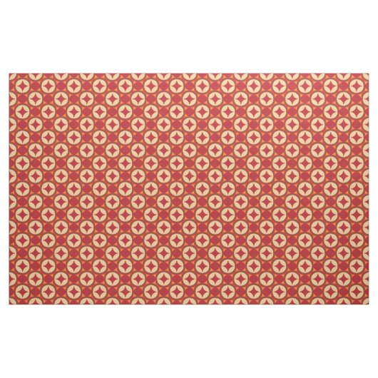 rotes geometrisches abstraktes Design Stoff (Fat Quarter (45,7 x 55,9 cm))