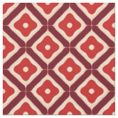 rotes geometrisches abstraktes Design Stoff (Nahaufnahme)