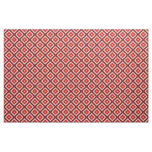 Rotes geometrisches abstraktes Design Stoff