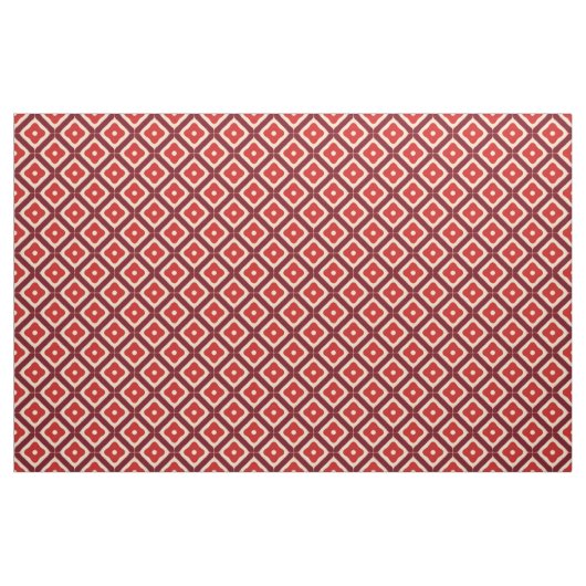 rotes geometrisches abstraktes Design Stoff (Fat Quarter (45,7 x 55,9 cm))