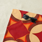 rotes geometrisches abstraktes Design Strandtuch (Beispiel)