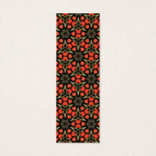 Rotes geometrisches BlumenLesezeichen