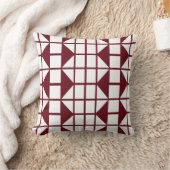 rotes geometrisches Muster Kissen (Decke)