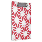 rotes geometrisches Muster Klemmbrett (Rechts)