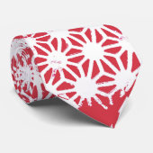 rotes geometrisches Muster Krawatte (Gerollt)