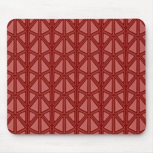 rotes geometrisches Muster Mousepad (Vorne)