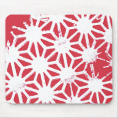 rotes geometrisches Muster Mousepad (Vorne)