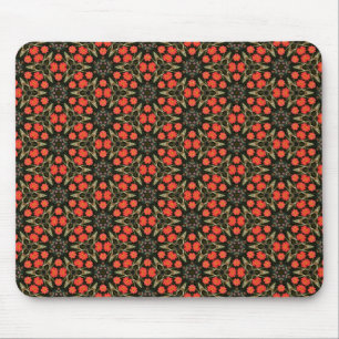 rotes geometrisches Muster Mousepad