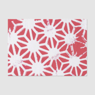rotes geometrisches Muster Seidenpapier