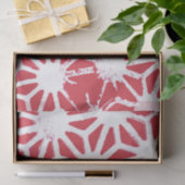 rotes geometrisches Muster Seidenpapier (Geschenk)