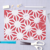 rotes geometrisches Muster Seidenpapier (Handwerk)