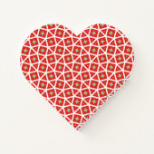 Rotes geometrisches Weihnachtsstern-Design Notizblock (Rückseite)