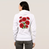 Rotes Gerbera-Daisy-Blumenstrauß Hoodie (Schwarz voll)