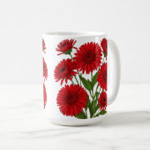 Rotes Gerbera-Daisy-Blumenstrauß Kaffeetasse (VorderseiteRechts)